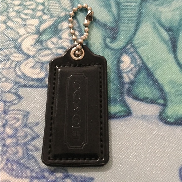 Black COACH keychain - Picture 2 of 2